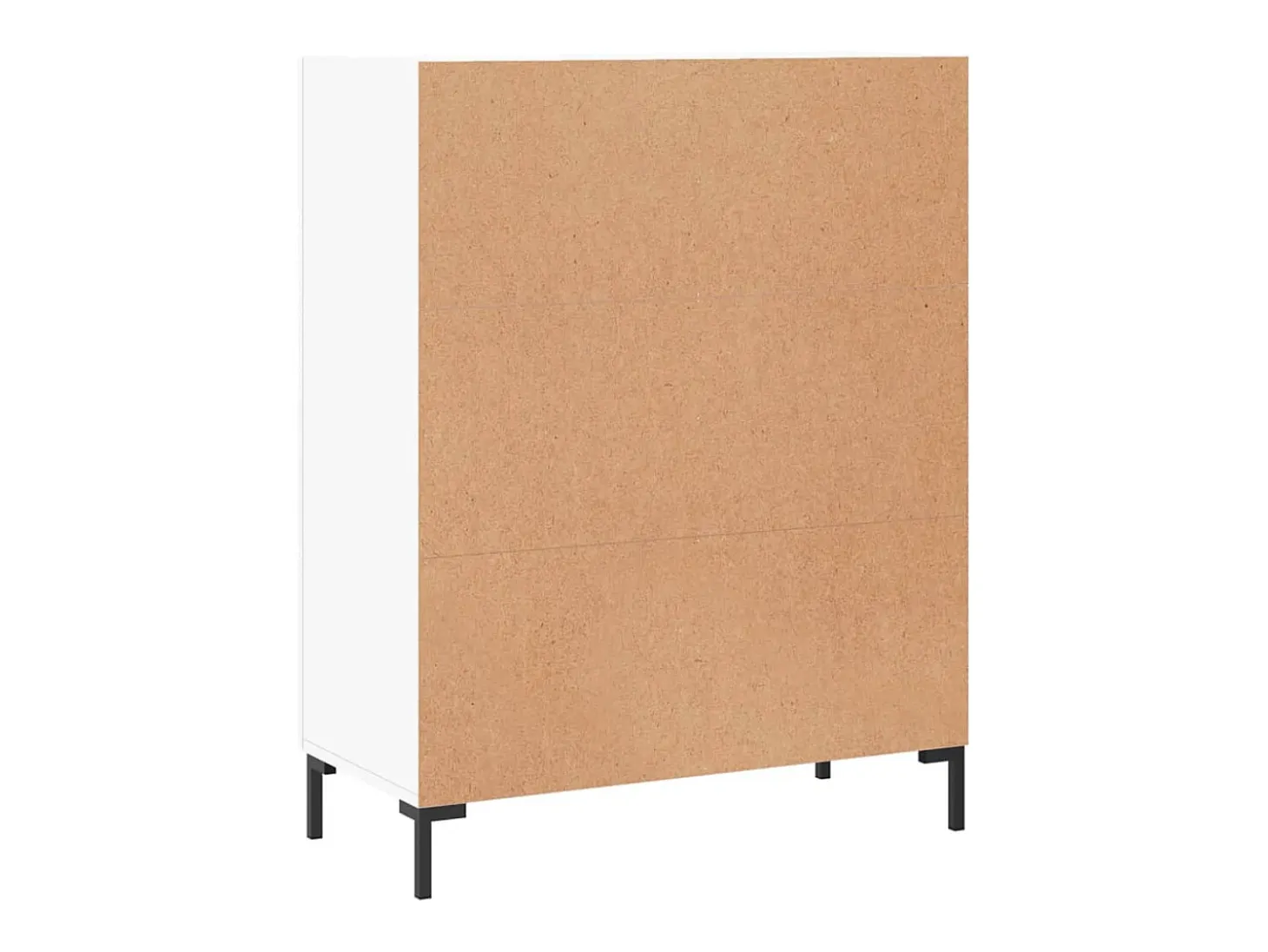 Aparador buffet cómoda mueble mueble de almacenaje organizador cocina salón salón 69,5 x 34 x 90 cm madera contrachapada blanco 02_0030420