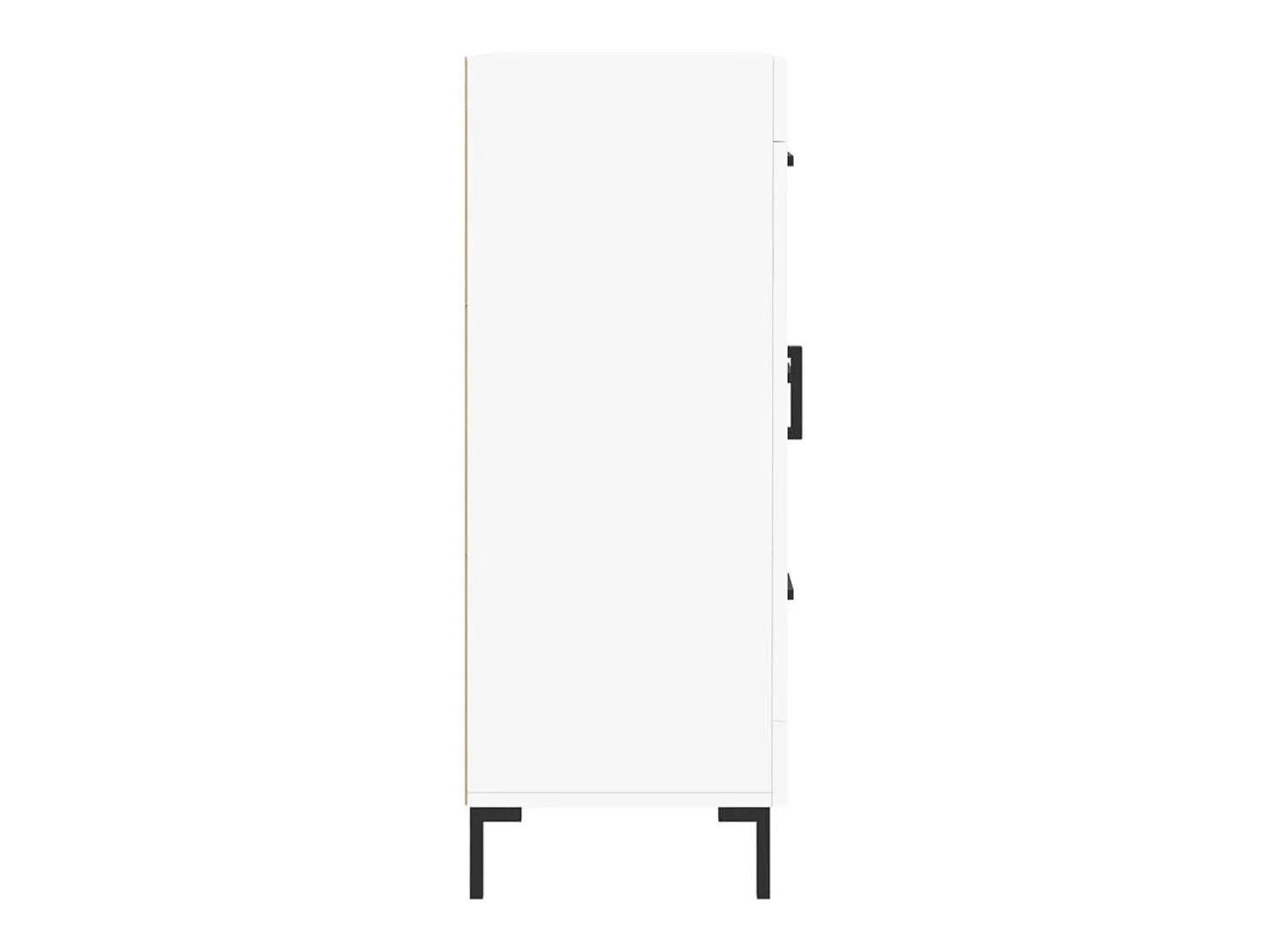 Aparador buffet cómoda mueble mueble de almacenaje organizador cocina salón salón 69,5 x 34 x 90 cm madera contrachapada blanco 02_0030420