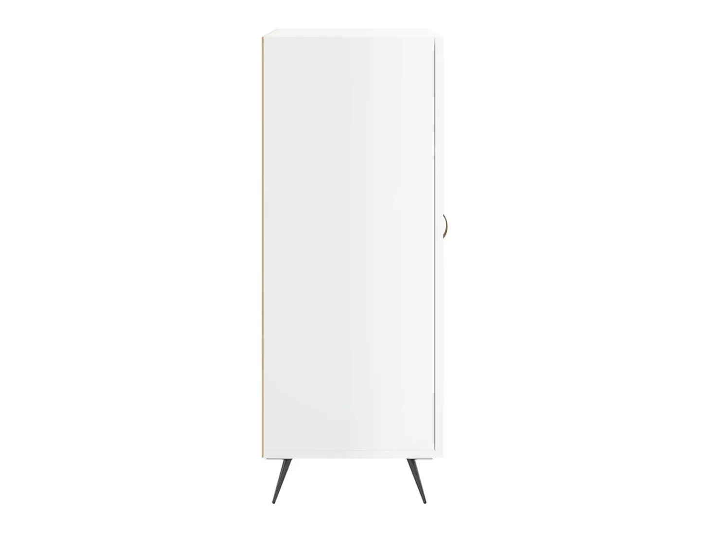 Aparador buffet cómoda mueble mueble de almacenaje organizador cocina salón brillante 69,5 x 34 x 90 cm madera contrachapada blanco 02_0030708