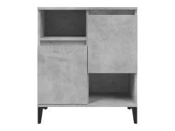 Aparador buffet cómoda mueble mueble de almacenamiento organizador cocina salón salón 60 x 35 x 70 cm madera contrachapada gris 02_0031980