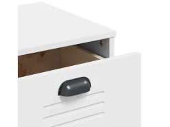 Aparador buffet cómoda mueble mueble de almacenaje organizador cocina salón salón 80 x 40 x 80 cm madera contrachapada blanco 02_0036620