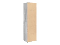 Aparador buffet cómoda mueble almacenaje organizador cocina salón salón alto Sonoma 50 x 41 x 185 cm madera contrachapada gris 02_0035371