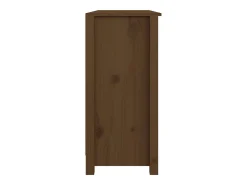 Aparador buffet cómoda mueble almacenaje organizador cocina salón salón 100 x 35 x 74 cm madera maciza de pino marrón 02_0035726