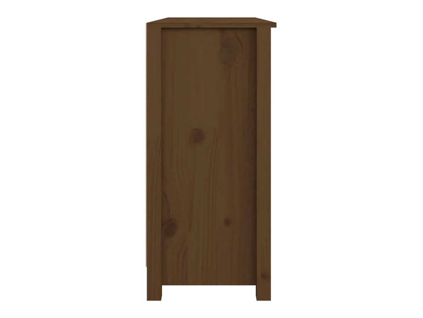 Aparador buffet cómoda mueble almacenaje organizador cocina salón salón 100 x 35 x 74 cm madera maciza de pino marrón 02_0035726