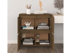 Aparador buffet cómoda mueble mueble de almacenaje organizador cocina salón salón 70 x 41 x 75 cm madera contrachapada marrón 02_0031411