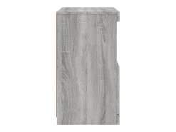 Aparador buffet cómoda mueble almacenaje organizador cocina salón salón con luces LED Sonoma 41 x 37 x 67 cm gris 02_0030076