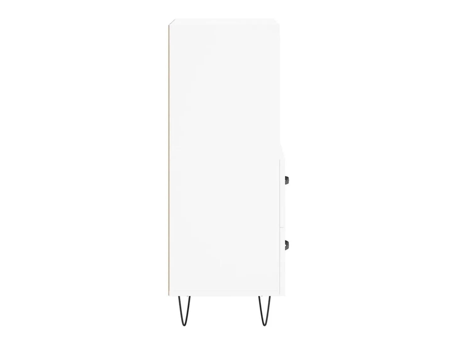 Aparador buffet cómoda mueble mueble de almacenaje organizador cocina salón salón 34,5 x 34 x 90 cm madera contrachapada blanco 02_0030270