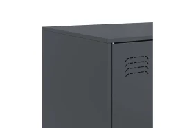 Aparador buffet cómoda mueble mueble de almacenaje organizador cocina salón salón 67 x 39 x 107 cm acero antracita 02_0029696