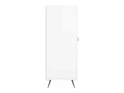 Aparador buffet cómoda mueble mueble de almacenaje organizador cocina salón brillante 69,5 x 34 x 90 cm madera contrachapada blanco 02_0030729