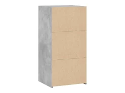 Aparador buffet cómoda mueble mueble de almacenaje organizador cocina salón salón 45 x 41 x 93 cm madera contrachapada gris 02_0031941