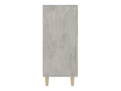 Aparador buffet cómoda mueble mueble de almacenaje organizador cocina salón salón 90 x 34 x 80 cm madera contrachapada gris 02_0032118
