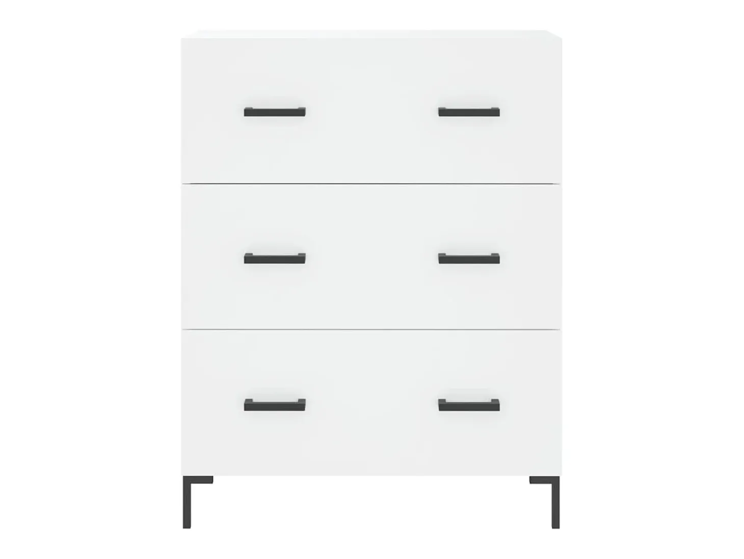 Aparador buffet cómoda mueble mueble de almacenaje organizador cocina salón salón 69,5 x 34 x 90 cm madera contrachapada blanco 02_0030443