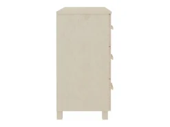 Aparador buffet cómoda mueble mueble de almacenaje organizador cocina salón salón 90 x 40 x 80 cm madera maciza de pino marrón 02_0032181