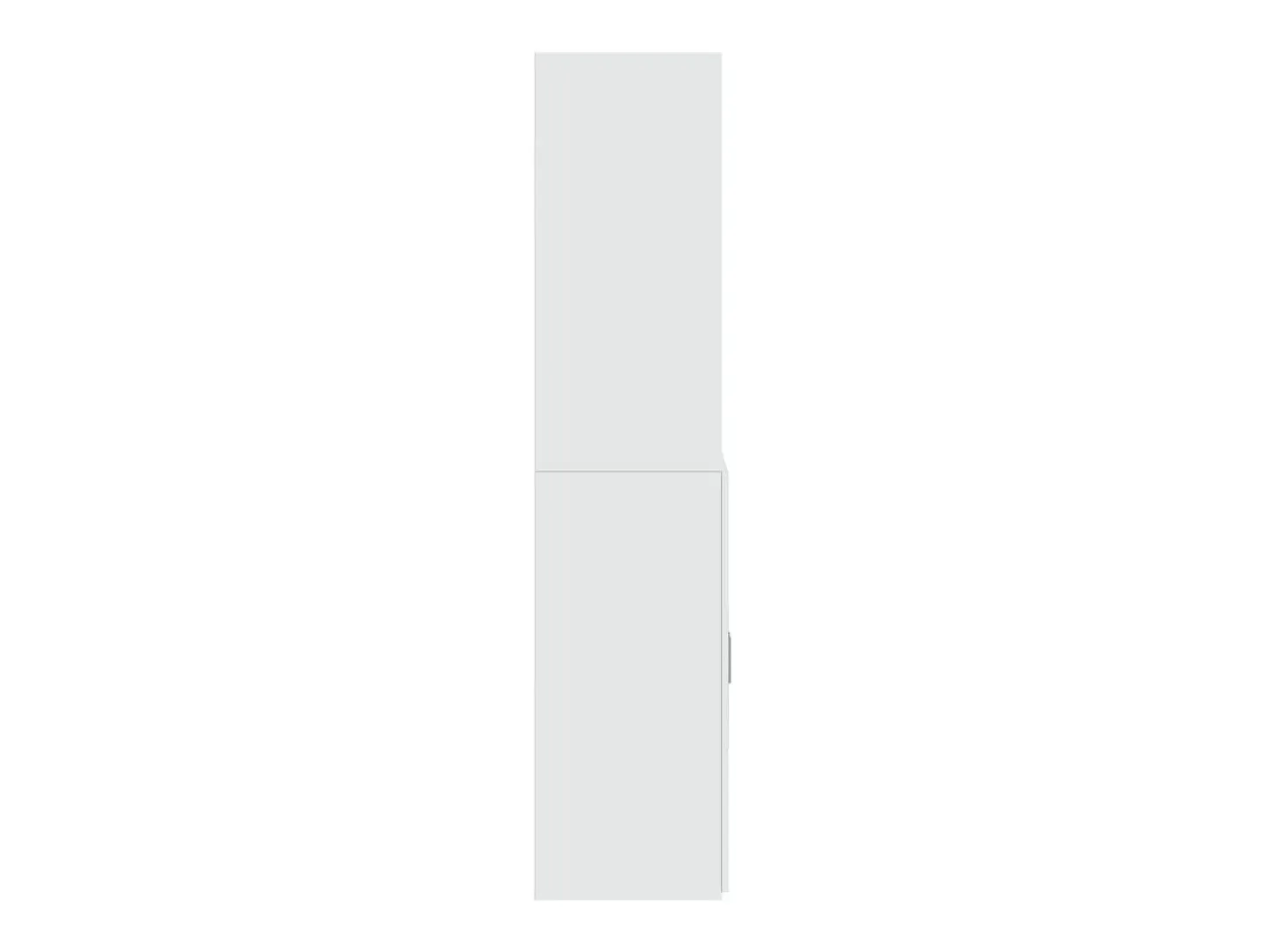 Aparador buffet cómoda mueble mueble de almacenamiento organizador cocina salón salón alto 80 x 42,5 x 185 cm madera contrachapada blanco 02_0032775