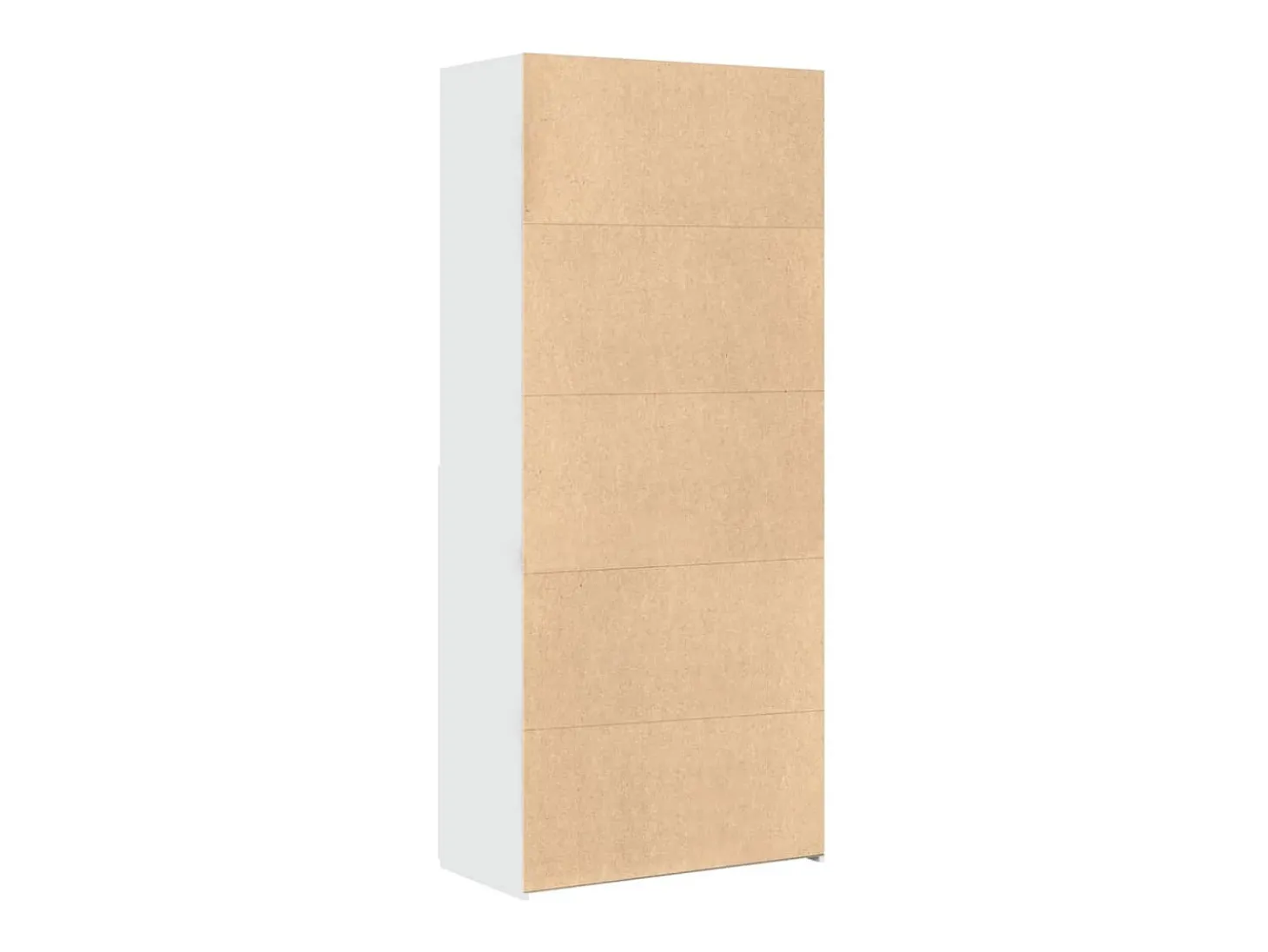 Aparador buffet cómoda mueble mueble de almacenamiento organizador cocina salón salón alto 80 x 42,5 x 185 cm madera contrachapada blanco 02_0032775