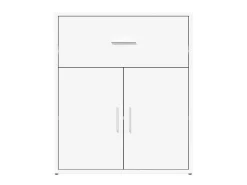 Aparador buffet cómoda mueble mueble de almacenaje organizador cocina salón salón 60 x 31 x 70 cm madera contrachapada blanco 02_0030341