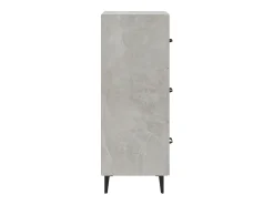 Aparador buffet cómoda mueble mueble de almacenaje organizador cocina salón salón 34,5 x 34 x 90 cm madera contrachapada gris 02_0031901