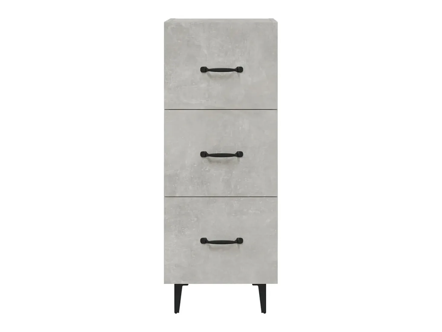 Aparador buffet cómoda mueble mueble de almacenaje organizador cocina salón salón 34,5 x 34 x 90 cm madera contrachapada gris 02_0031901