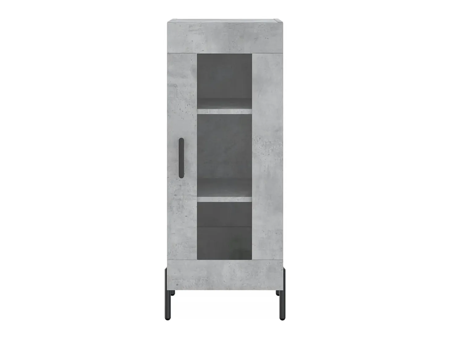 Aparador buffet cómoda mueble mueble de almacenaje organizador cocina salón salón 34,5 x 34 x 90 cm madera contrachapada gris 02_0031914