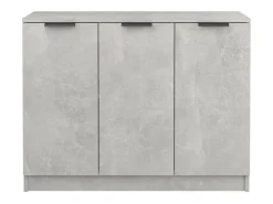 Aparador buffet cómoda mueble mueble de almacenaje organizador cocina salón salón 90,5 x 30 x 70 cm madera contrachapada gris 02_0032113