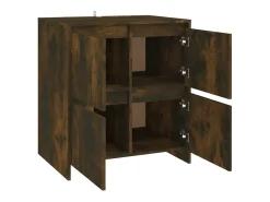 Aparador buffet cómoda mueble mueble de almacenaje organizador cocina salón salón 70 x 41 x 75 cm madera contrachapada marrón 02_0031095