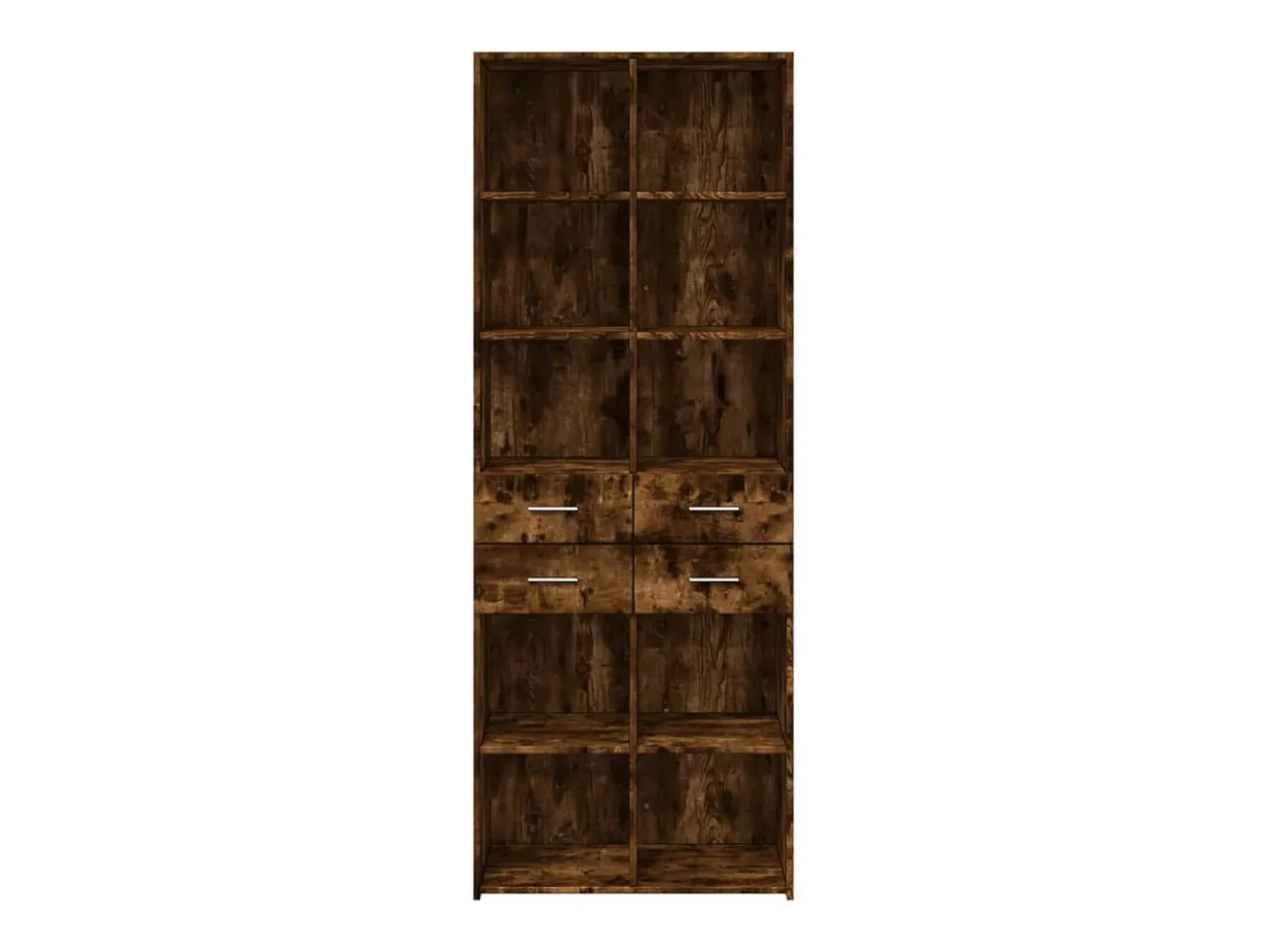 Aparador buffet cómoda mueble mueble de almacenaje organizador cocina salón salón alto 70 x 42,5 x 185 cm madera contrachapada marrón 02_0033557