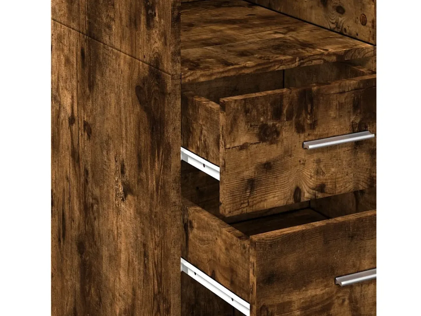 Aparador buffet cómoda mueble mueble de almacenaje organizador cocina salón salón alto 70 x 42,5 x 185 cm madera contrachapada marrón 02_0033557