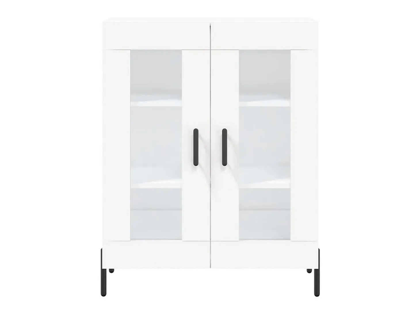 Aparador buffet cómoda mueble mueble de almacenaje organizador cocina salón salón 69,5 x 34 x 90 cm madera contrachapada blanco 02_0030447