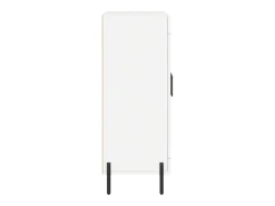 Aparador buffet cómoda mueble mueble de almacenaje organizador cocina salón salón 69,5 x 34 x 90 cm madera contrachapada blanco 02_0030447