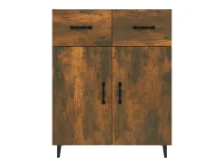 Aparador buffet cómoda mueble almacenaje organizador cocina salón salón 69,5 x 34 x 90 cm madera contrachapada marrón 02_0031012