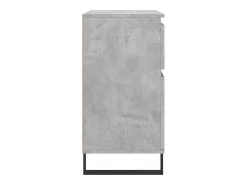 Aparador buffet cómoda mueble mueble de almacenaje organizador cocina salón salón 60 x 35 x 70 cm madera contrachapada gris 02_0031969