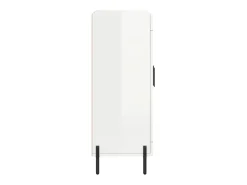 Aparador buffet cómoda mueble mueble de almacenaje organizador cocina salón brillante 69,5 x 34 x 90 cm madera contrachapada blanco 02_0030719