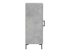 Aparador buffet cómoda mueble mueble de almacenamiento organizador cocina salón salón 34,5 x 34 x 90 cm madera contrachapada gris 02_0031905