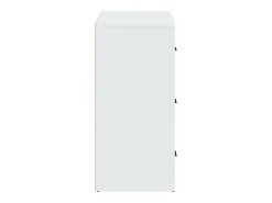Aparador buffet cómoda mueble mueble de almacenaje organizador cocina salón salón 80 x 33 x 70 cm madera contrachapada blanco 02_0030513