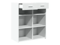 Aparador buffet cómoda mueble mueble de almacenaje organizador cocina salón salón 80 x 42,5 x 93 cm madera contrachapada blanco 02_0030520