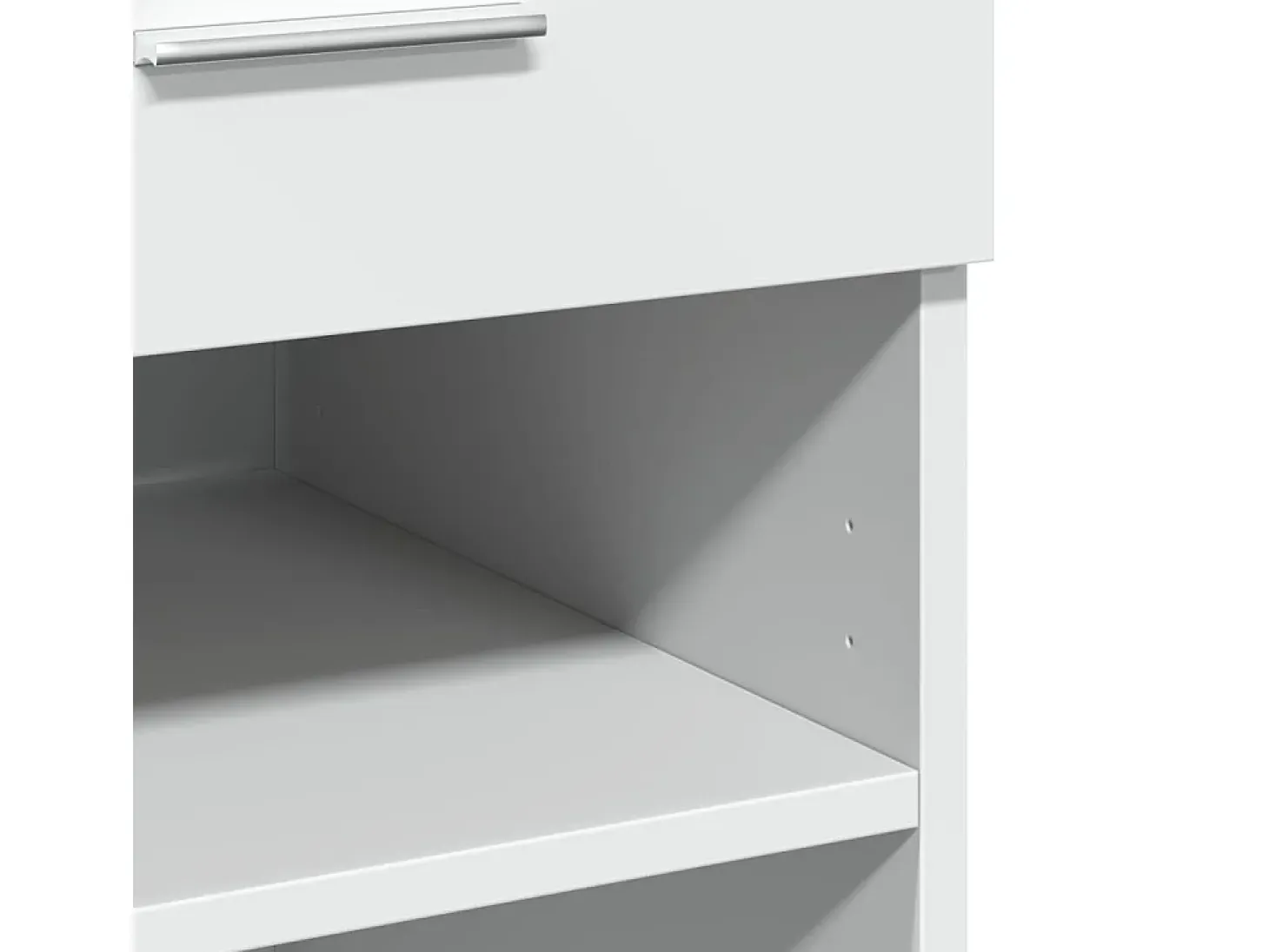 Aparador buffet cómoda mueble mueble de almacenaje organizador cocina salón salón 80 x 42,5 x 93 cm madera contrachapada blanco 02_0030520