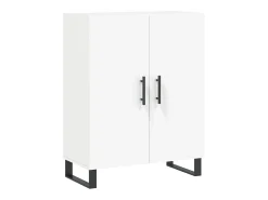 Aparador buffet cómoda mueble mueble de almacenaje organizador cocina salón salón alto 69,5 x 34 x 180 cm madera contrachapada blanco 02_0032688