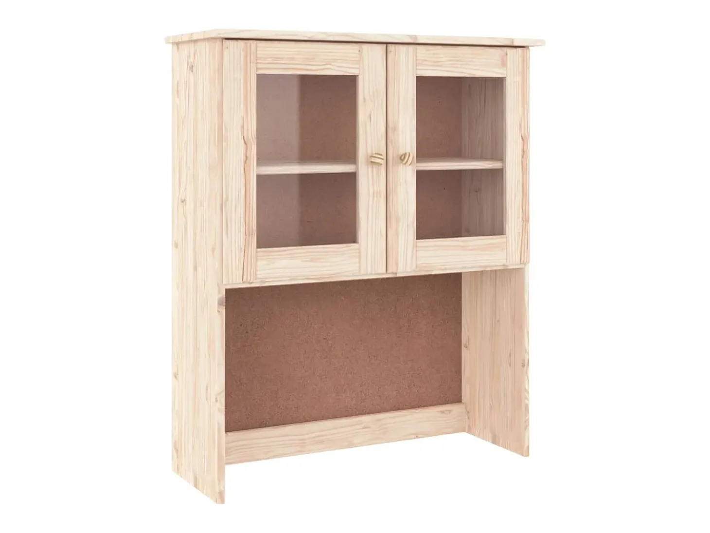 Aparador buffet cómoda mueble almacenaje organizador cocina salón salón ALTA 77 x 35 x 188 cm madera maciza de pino marrón 02_0029675