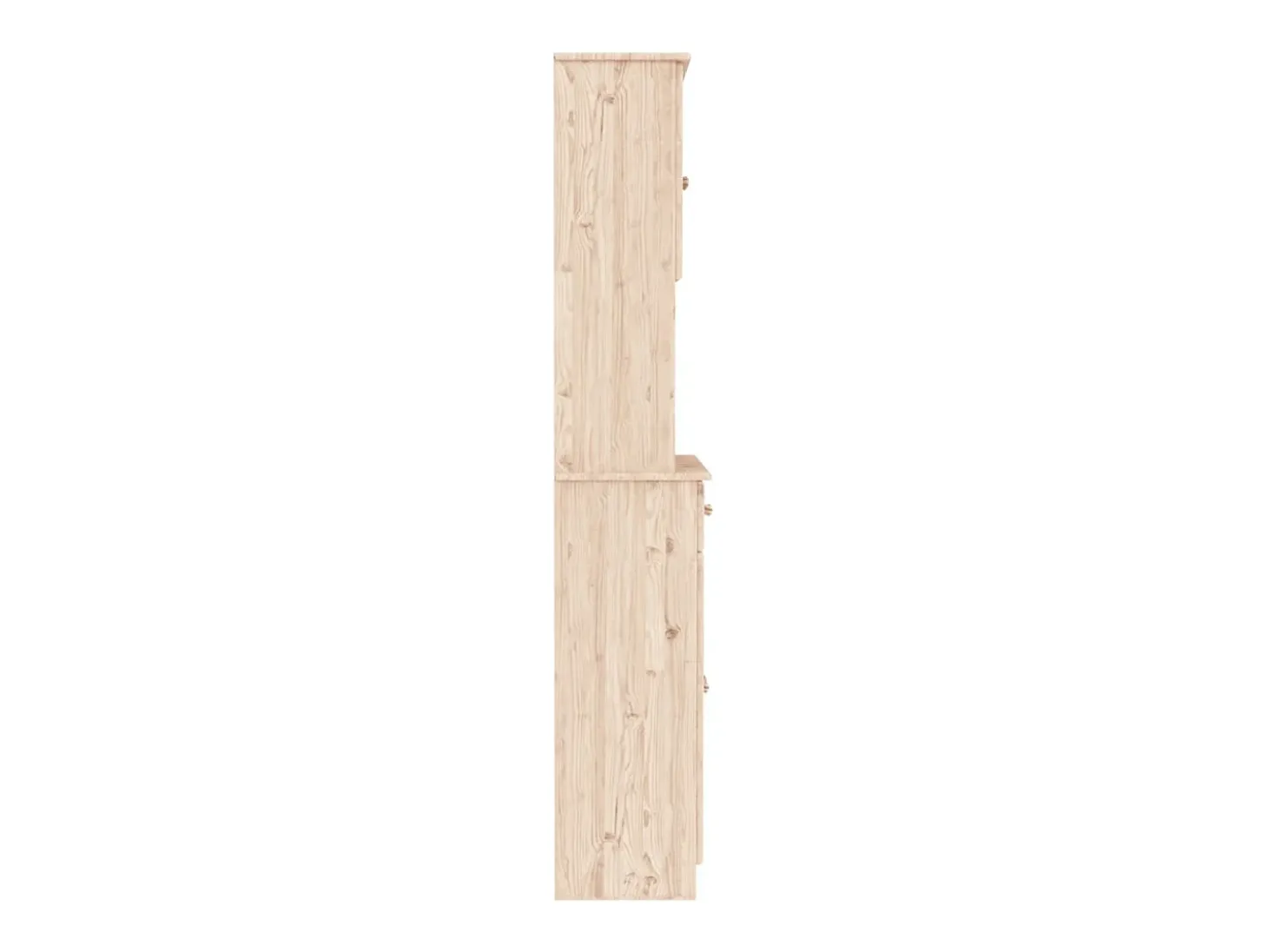Aparador buffet cómoda mueble almacenaje organizador cocina salón salón ALTA 77 x 35 x 188 cm madera maciza de pino marrón 02_0029675