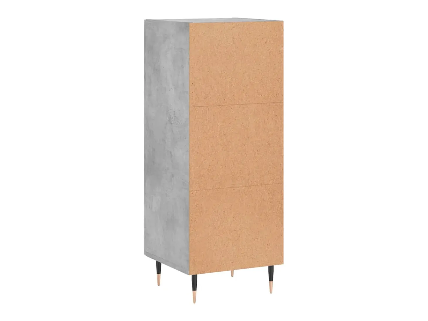 Aparador buffet cómoda mueble mueble de almacenaje organizador cocina salón salón 34,5 x 34 x 90 cm madera contrachapada gris 02_0031888