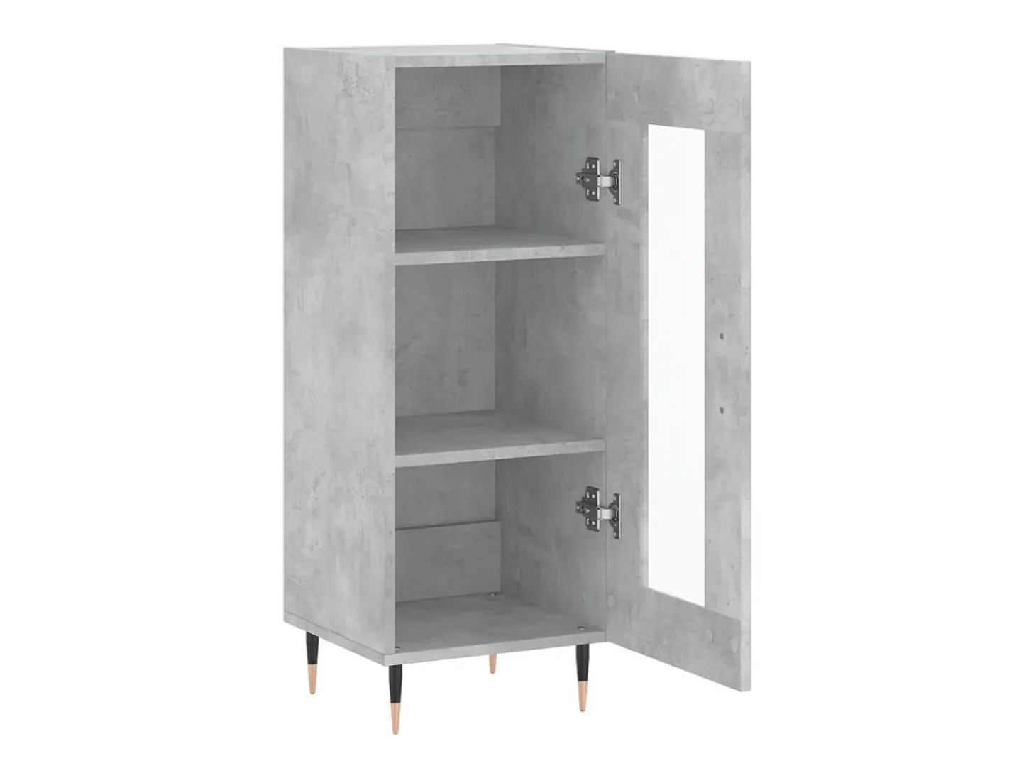 Aparador buffet cómoda mueble mueble de almacenaje organizador cocina salón salón 34,5 x 34 x 90 cm madera contrachapada gris 02_0031888