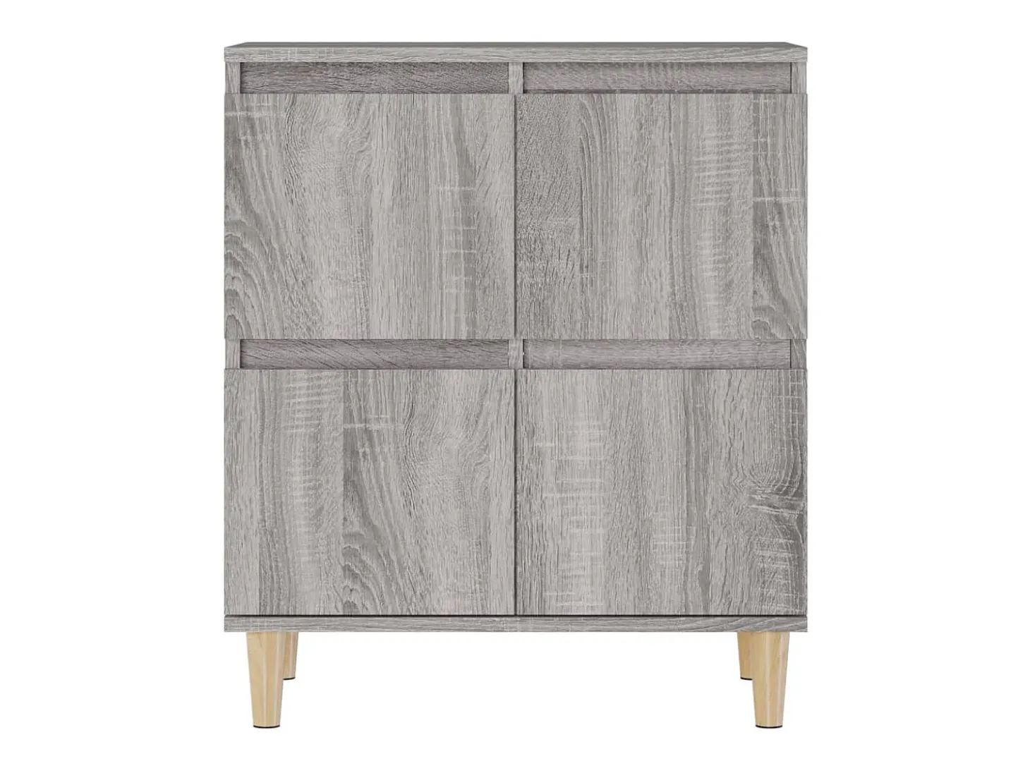 Aparador buffet cómoda mueble unidad de almacenamiento organizador cocina salón salón 3 piezas sonoma 60 x 35 x 70 cm madera contrachapada gris 02_0037170