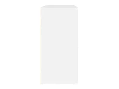 Aparador buffet cómoda mueble unidad de almacenamiento organizador cocina salón sala de estar 3 piezas madera contrachapada blanco 02_0037002