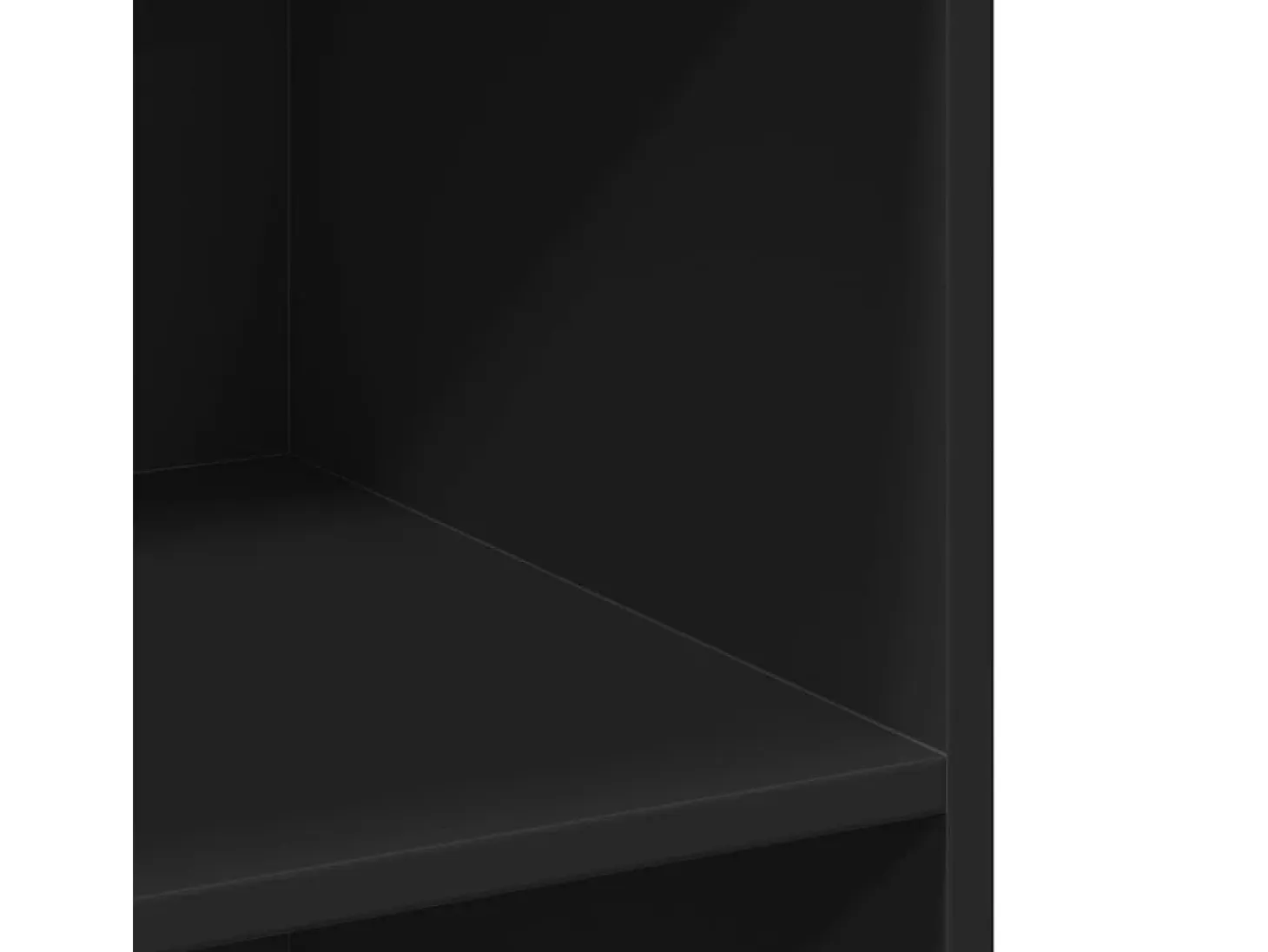 Aparador buffet cómoda mueble almacenaje organizador cocina salón salón 70 x 41 x 93 cm madera contrachapada negra 02_0036115