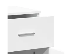 Aparador buffet cómoda mueble mueble de almacenaje organizador cocina salón salón 79 x 38 x 80 cm madera contrachapada blanca 02_0030506