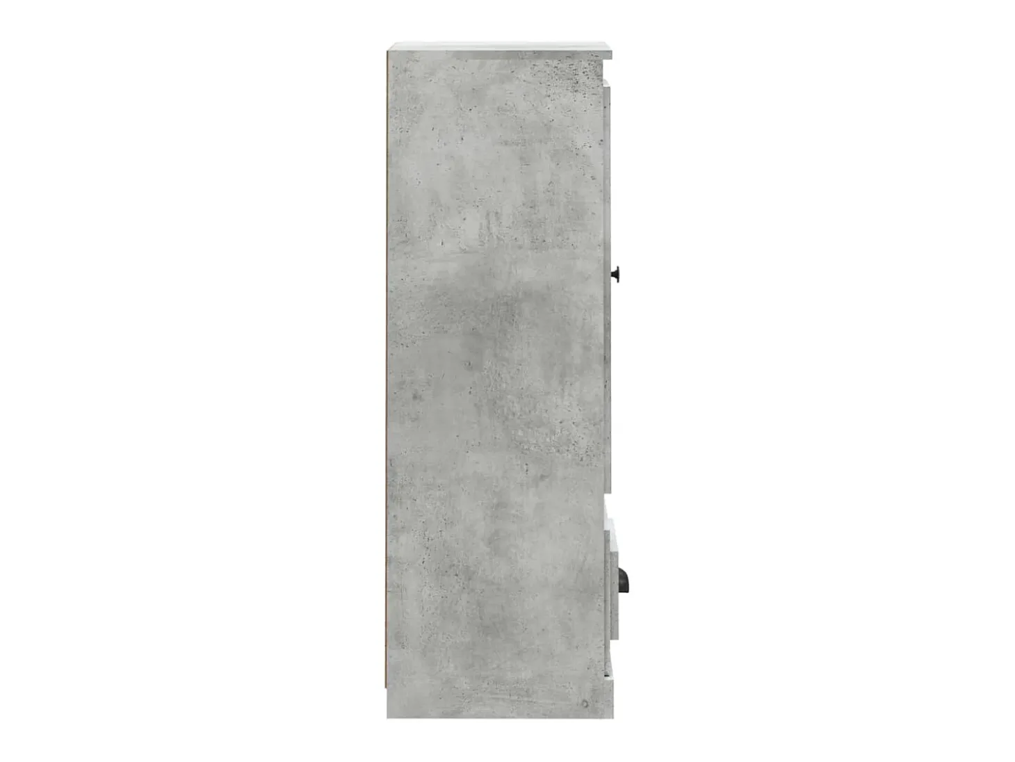 Aparador buffet cómoda mueble mueble de almacenaje organizador cocina salón salón alto 36 x 35,5 x 103,5 cm madera contrachapada gris 02_0034431