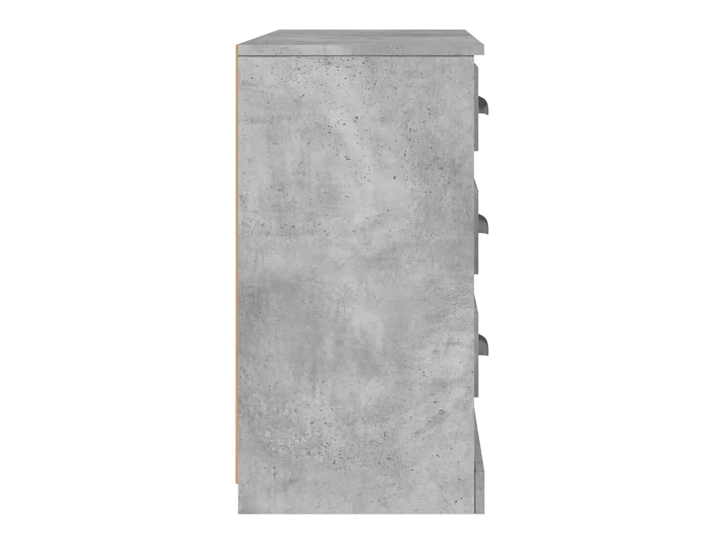 Aparador buffet cómoda mueble mueble de almacenaje organizador cocina salón salón 104,5 x 35,5 x 67,5 cm madera contrachapada gris 02_0031843