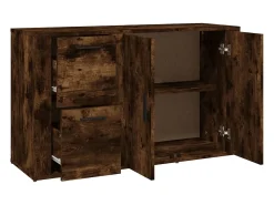 Aparador buffet cómoda mueble mueble de almacenaje organizador cocina salón salón 100 x 33 x 59,5 cm madera contrachapada marrón 02_0030826