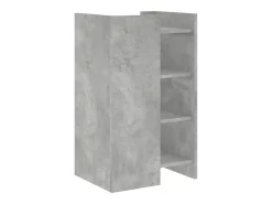 Aparador buffet cómoda mueble mueble de almacenaje organizador cocina salón salón 45 x 35 x 75 cm madera contrachapada gris 02_0031939