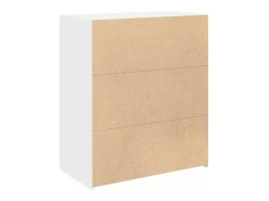 Aparador buffet cómoda mueble mueble de almacenaje organizador cocina salón salón 80 x 42,5 x 93 cm madera contrachapada blanco 02_0030521